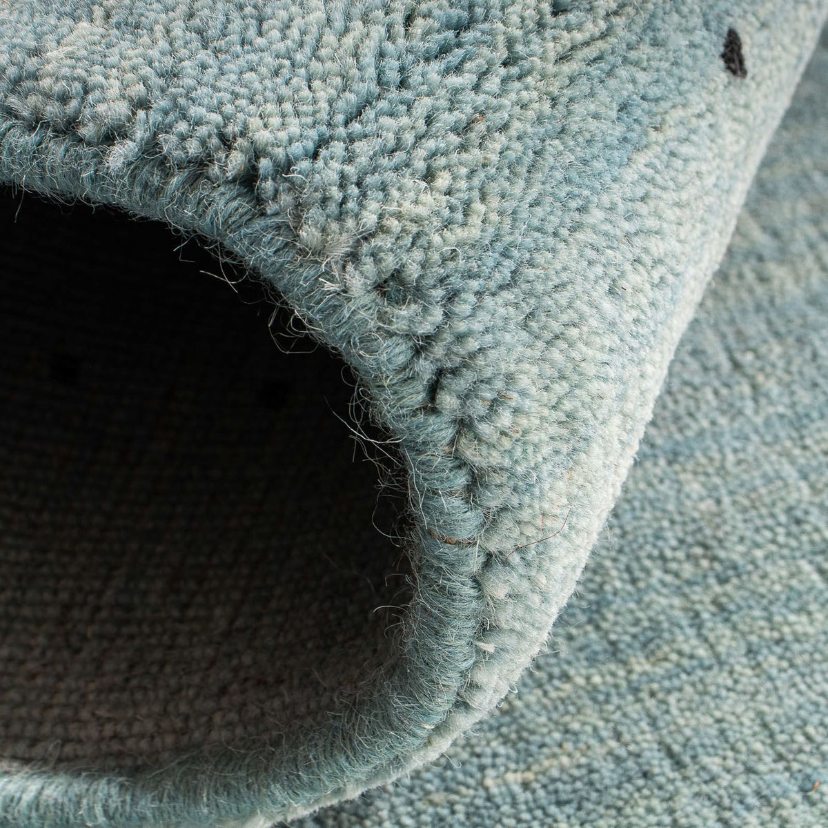 Gabbeh Rug - Loribaft Indus - 140 x 70 cm - light blue