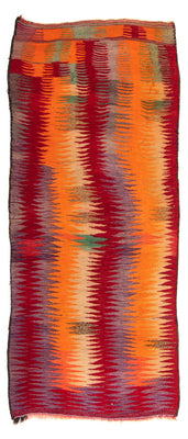 Runner Kelim Rug - Old - 265 x 125 cm - multicolored