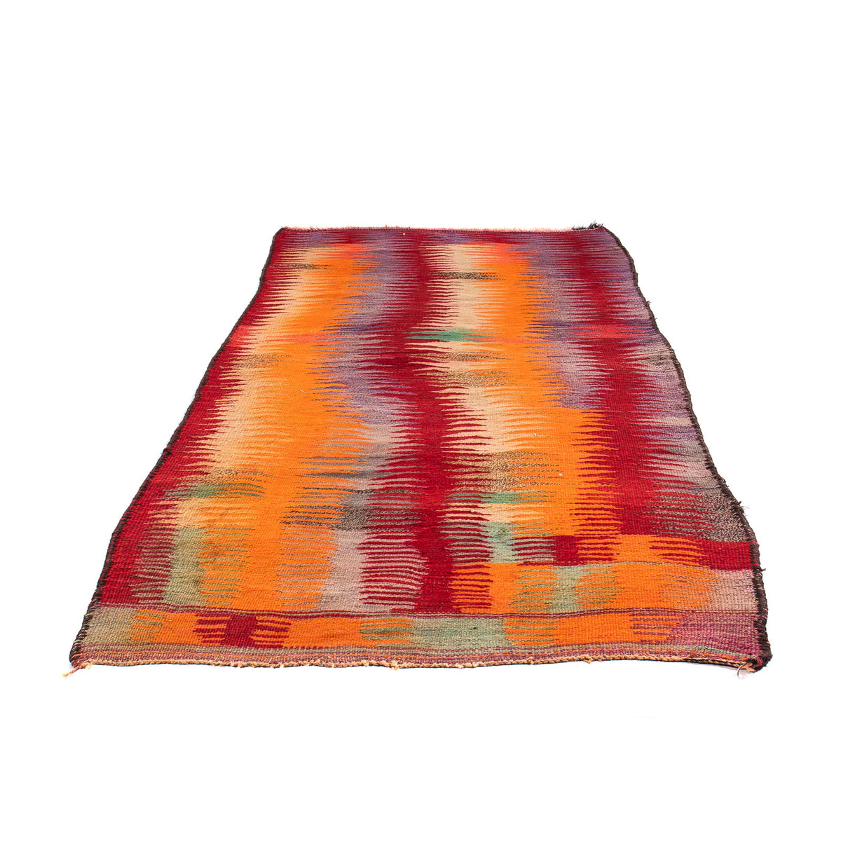 Runner Kelim Rug - Old - 265 x 125 cm - multicolored