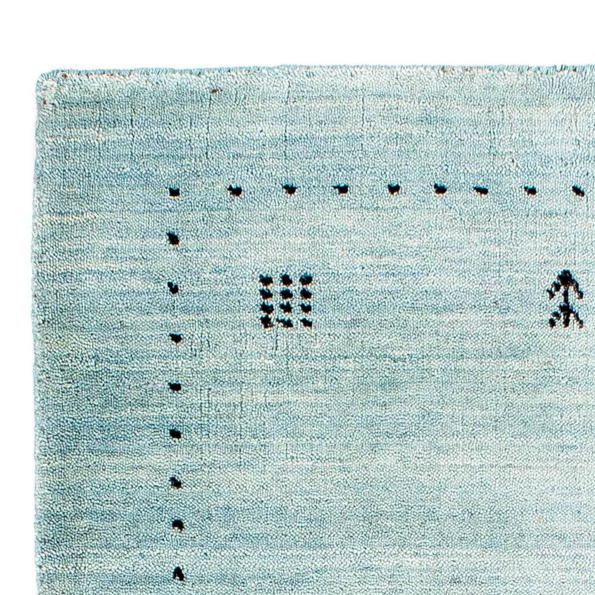 Gabbeh Rug - Loribaft Indus - 95 x 65 cm - light blue