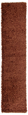 Runner High-Pile Rug - 295 x 66 cm - brown