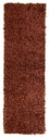 Runner High-Pile Rug - 205 x 64 cm - brown