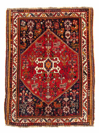 Perser Rug - Nomadic - 142 x 115 cm - dark red