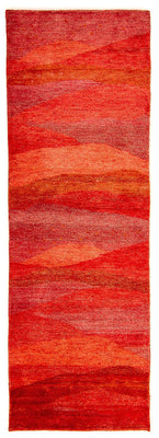 Runner Gabbeh Rug - Indus - 197 x 77 cm - red