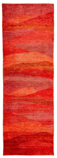 Runner Gabbeh Rug - Indus - 197 x 77 cm - red