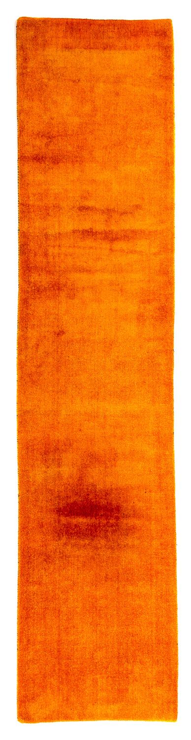 Runner Gabbeh Rug - Loribaft Perser - 395 x 80 cm - orange