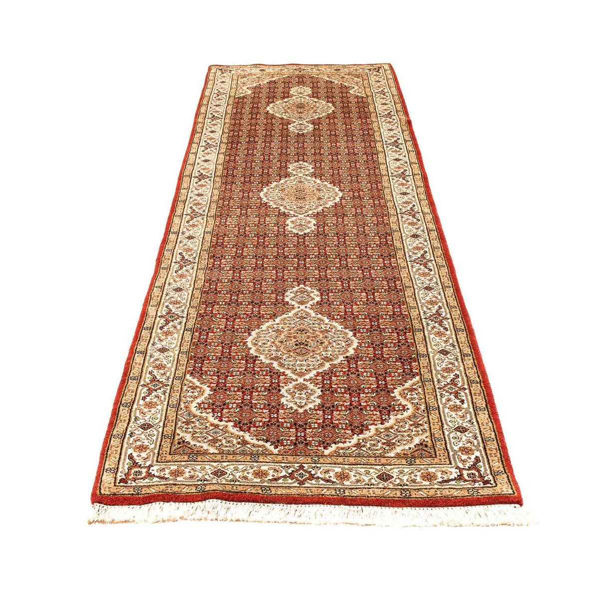Runner Oriental Rug - Tabriz - 296 x 83 cm - dark red