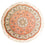 Perser Rug - Tabriz - Royal round  - 102 x 102 cm - light red