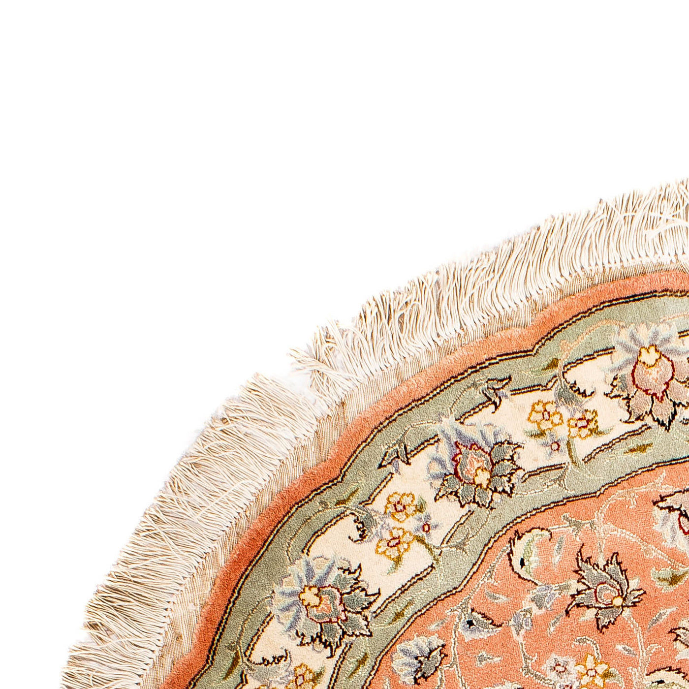 Tabriz - 50 Raj Rug 102x102cm - Persian Rugs