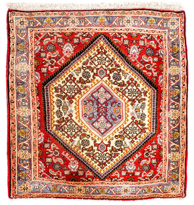 Perser Rug - Bidjar square  - 85 x 80 cm - red