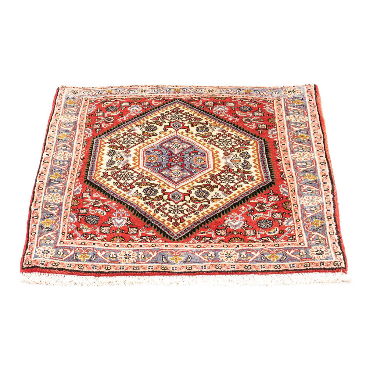Perser Rug - Bidjar square  - 85 x 80 cm - red