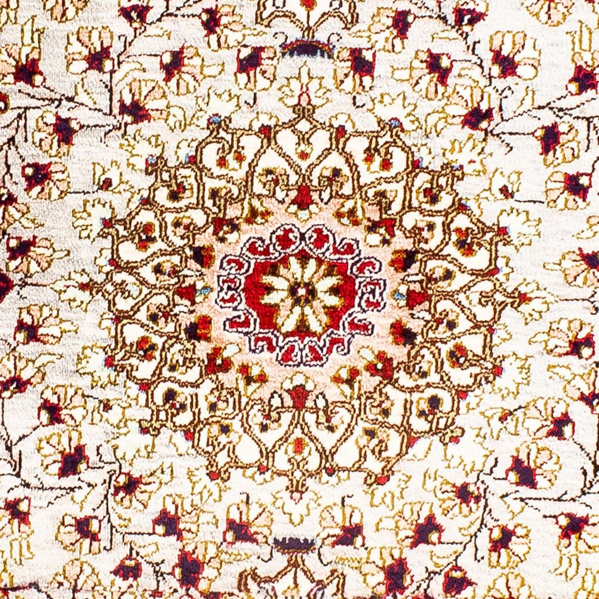 Silk Rug - Ghom Silk - Premium - 80 x 59 cm - beige