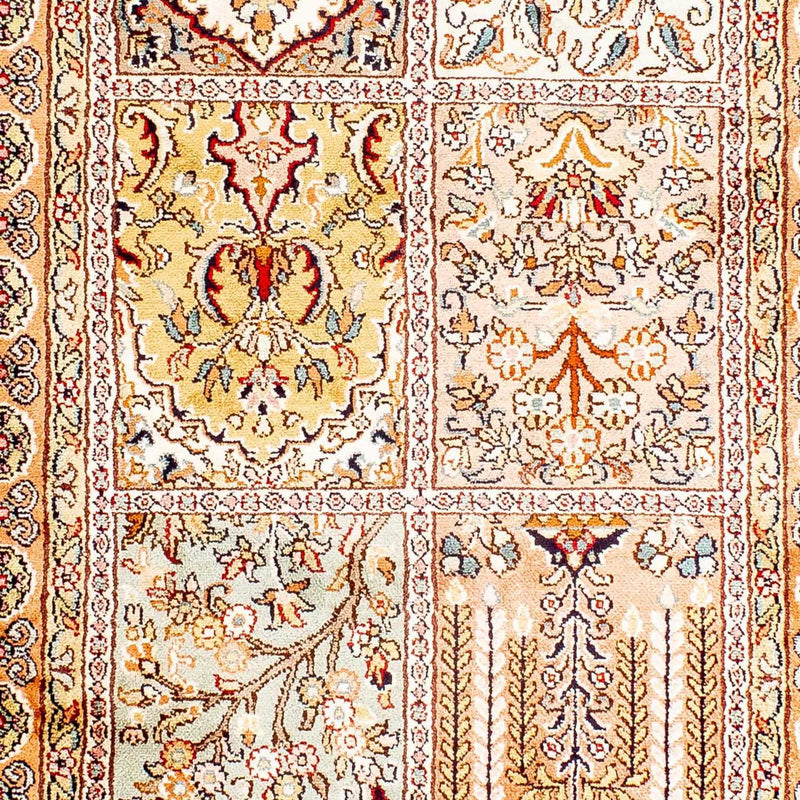 Silk Rug - Kashmir Silk - 98 x 60 cm - beige
