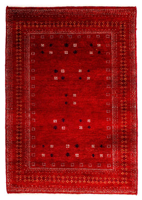 Gabbeh Rug - Loribaft Perser - 120 x 81 cm - dark red