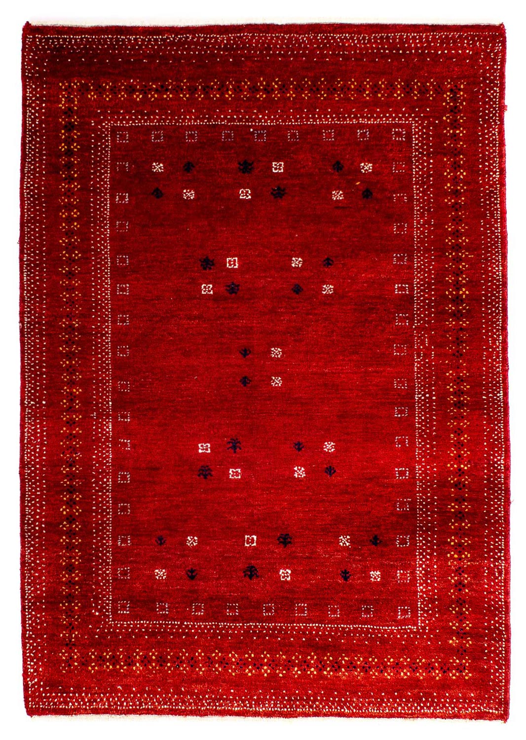 Gabbeh Rug - Loribaft Perser - 120 x 81 cm - dark red