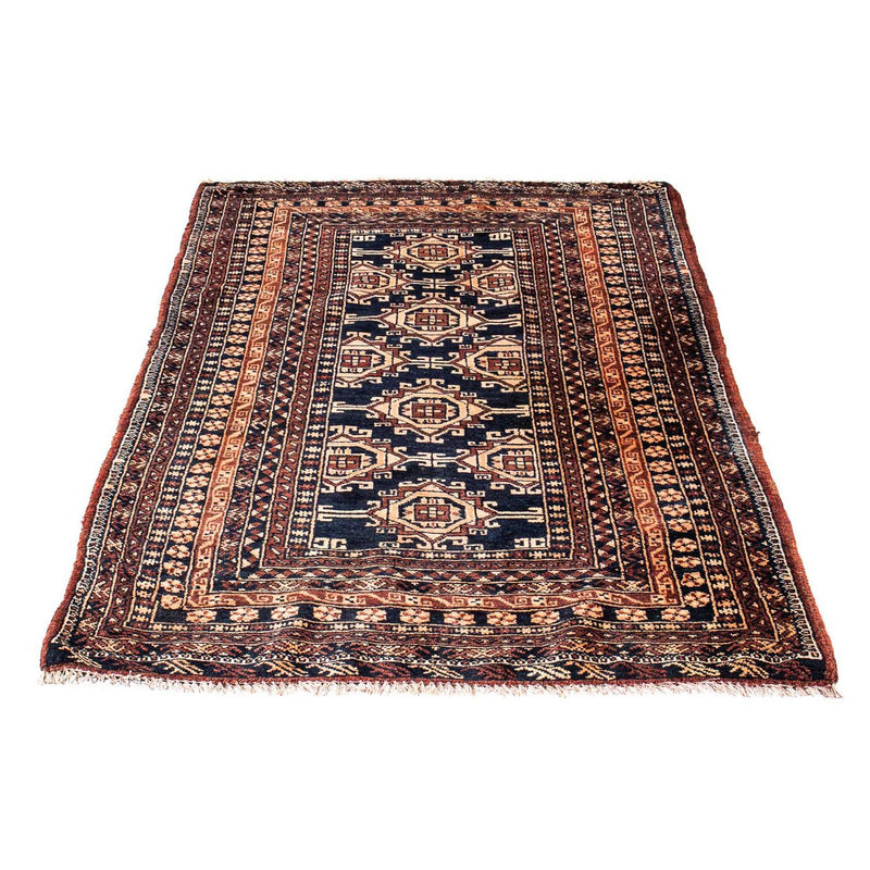 Afghan Rug - 140 x 94 cm - dark blue