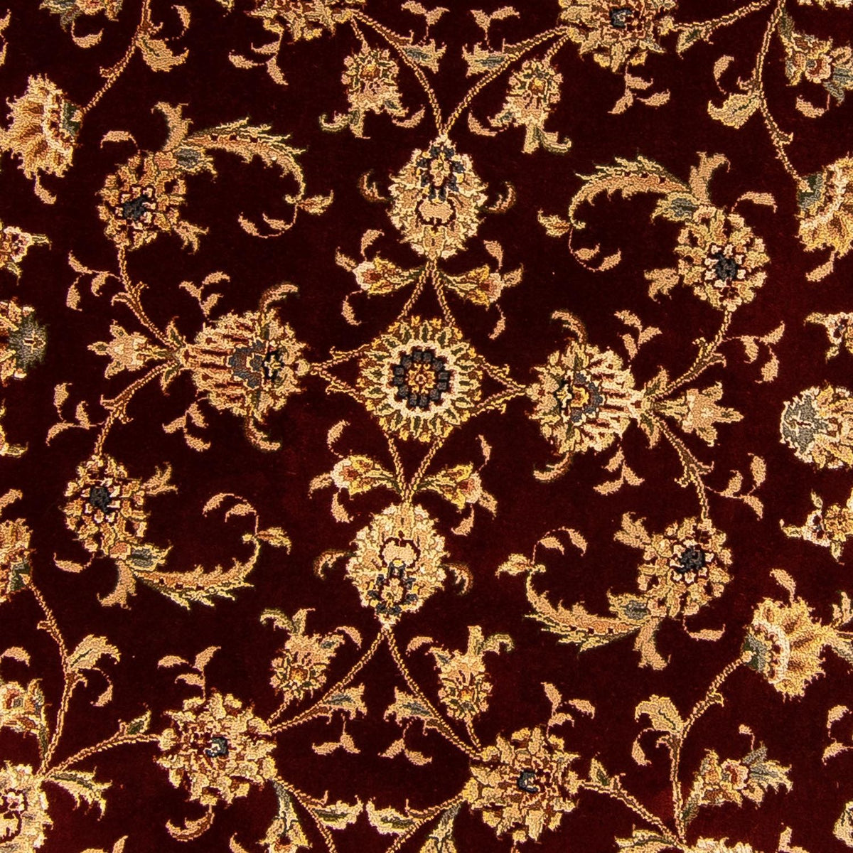 Perser Rug - Tabriz - Royal round  - 204 x 204 cm - dark red