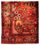 Perser Rug - Nomadic square  - 92 x 82 cm - dark red