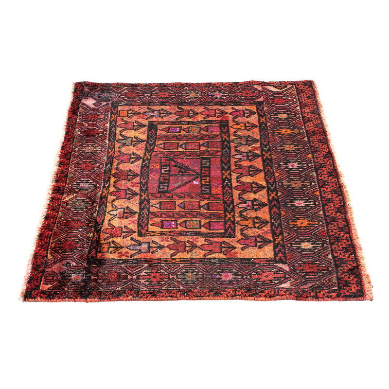 Perser Rug - Nomadic - 90 x 72 cm - dark red