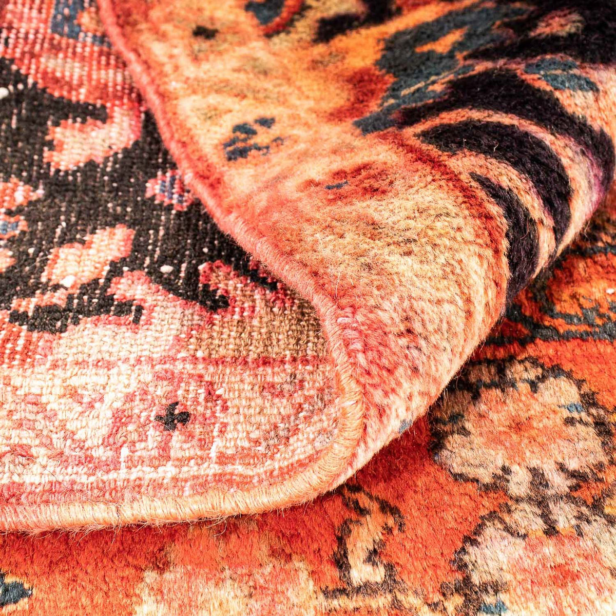 Perser Rug - Nomadic square  - 100 x 85 cm - light red