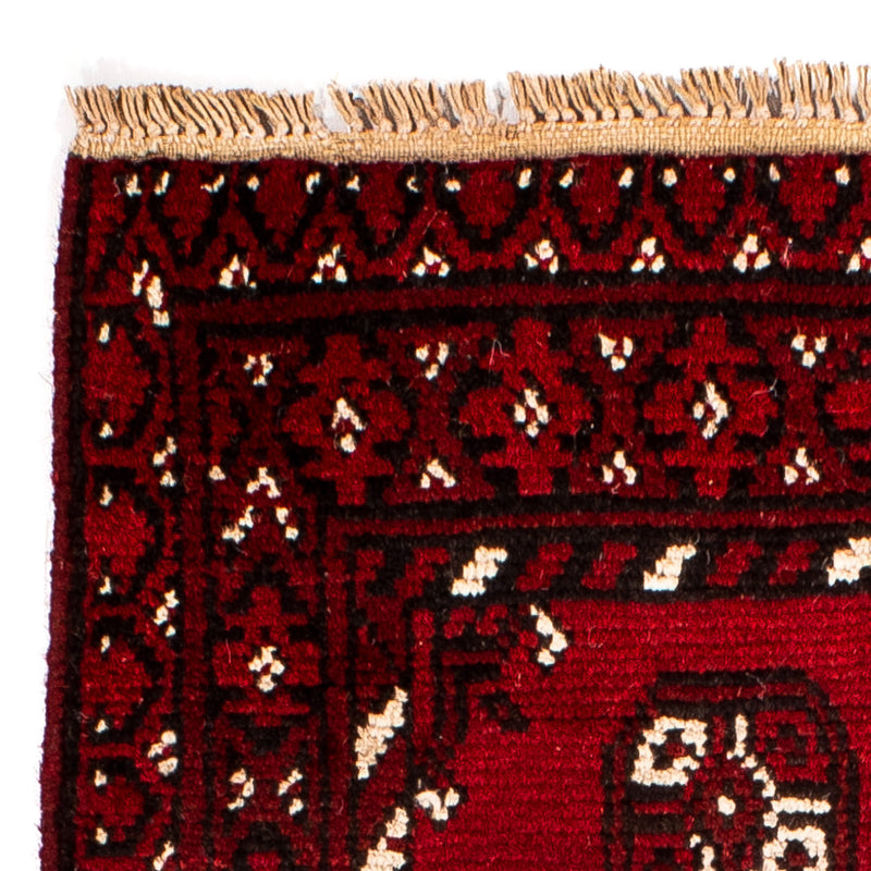 Afghan Rug - Filpa - 90 x 60 cm - dark red