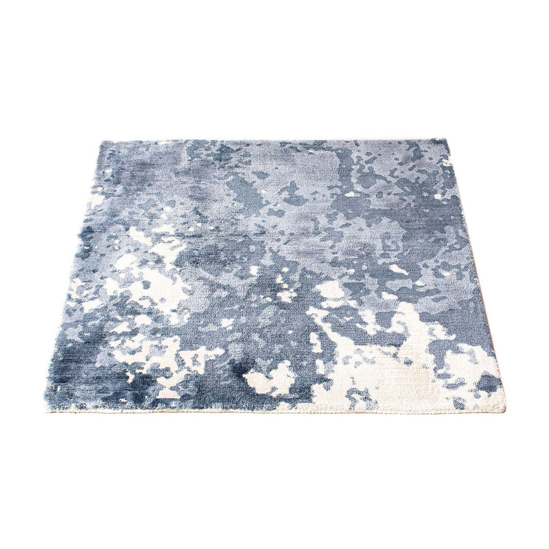Viscose Rug square  - 70 x 70 cm - blue
