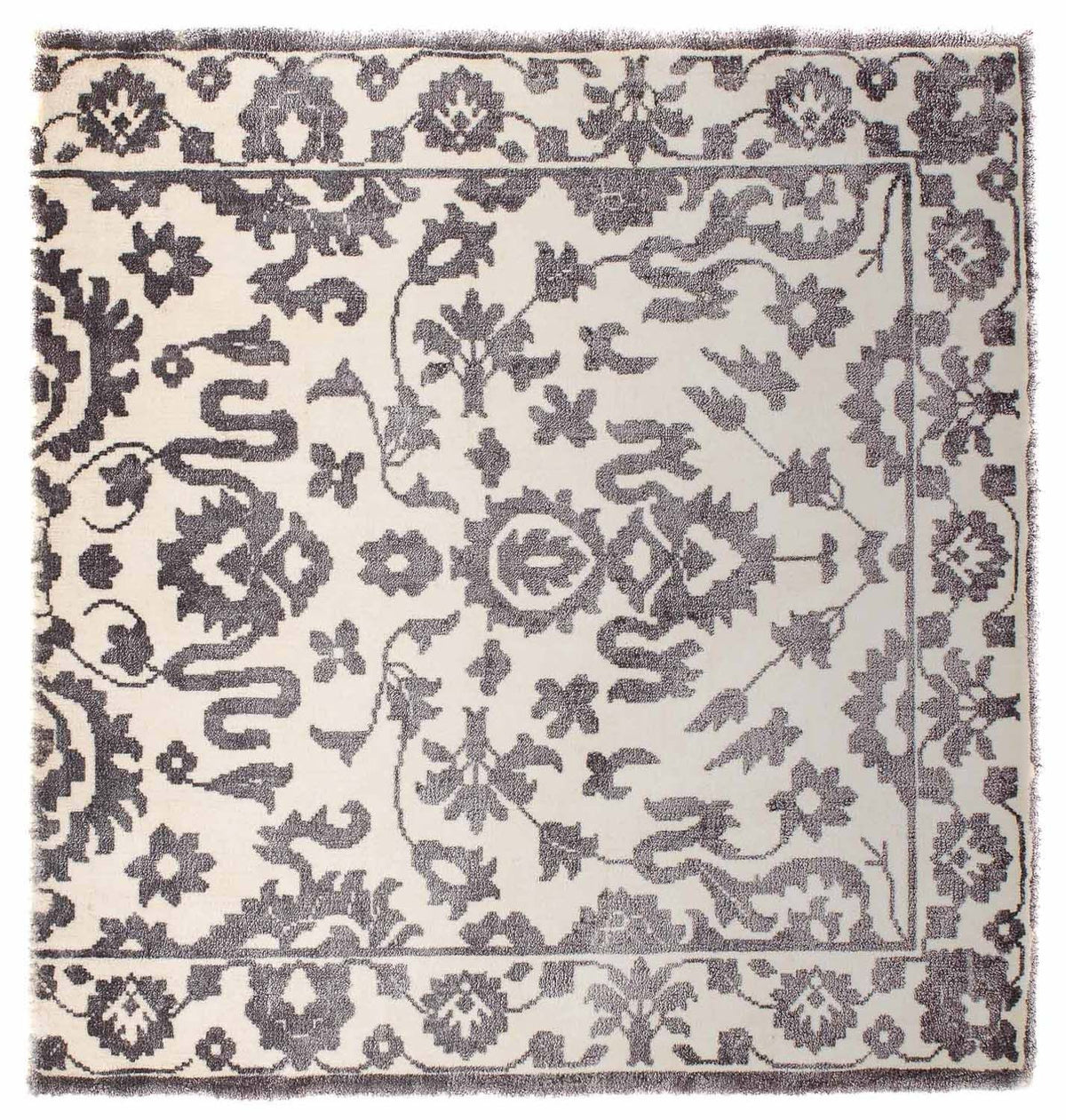 Viscose Rug square  - 70 x 70 cm - light grey