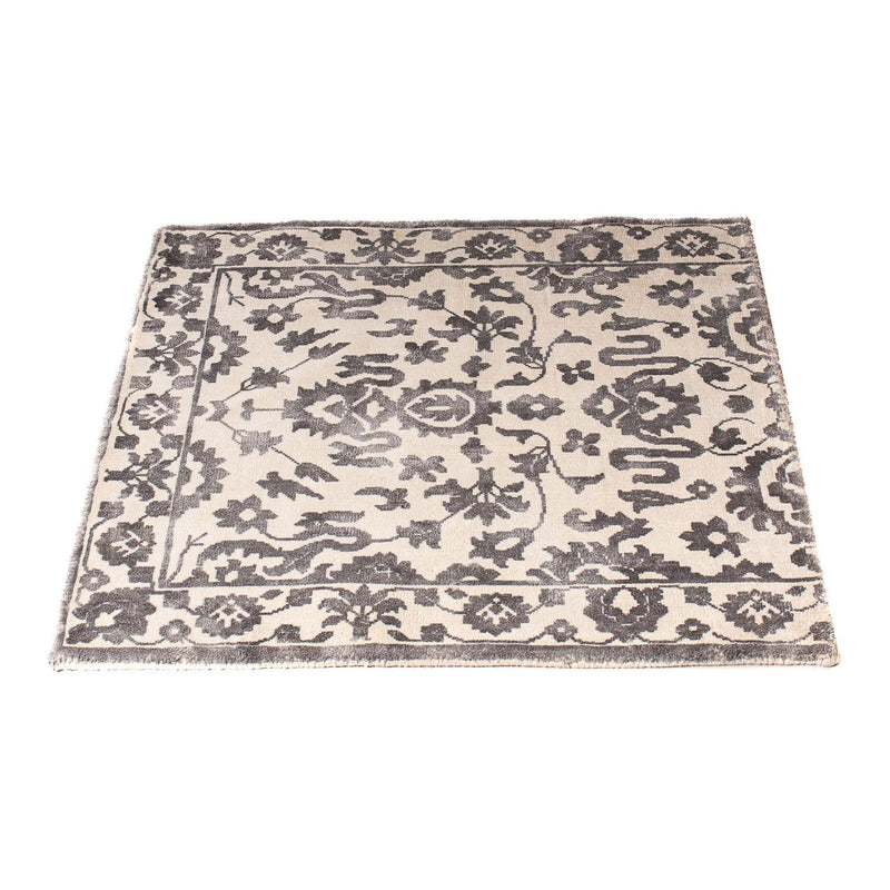 Viscose Rug square  - 70 x 70 cm - light grey