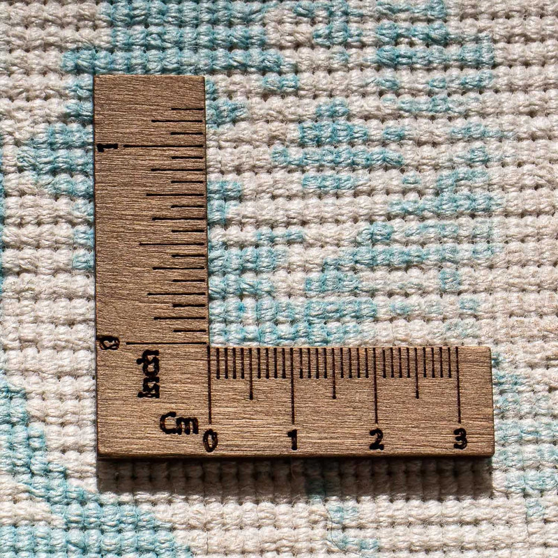 Viscose Rug square  - 70 x 70 cm - turquoise