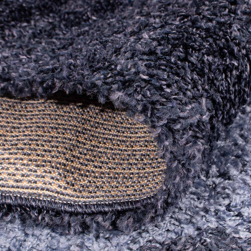 High-Pile Rug - 170 x 120 cm - dark blue