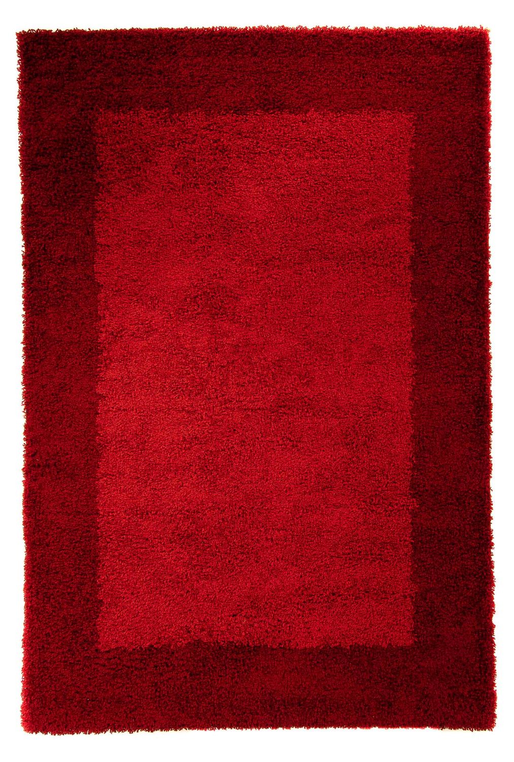 High-Pile Rug - 230 x 160 cm - dark red
