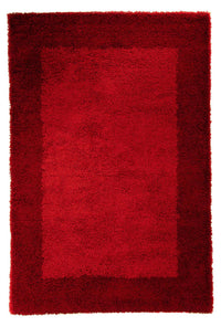 High-Pile Rug - 230 x 160 cm - dark red
