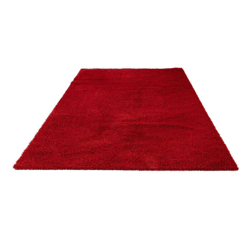 High-Pile Rug - 290 x 200 cm - dark red
