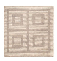 Kelim Rug - Trendy square  - 60 x 60 cm - beige