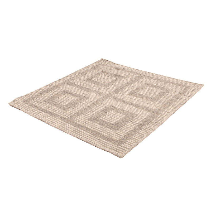 Kelim Rug - Trendy square  - 60 x 60 cm - beige