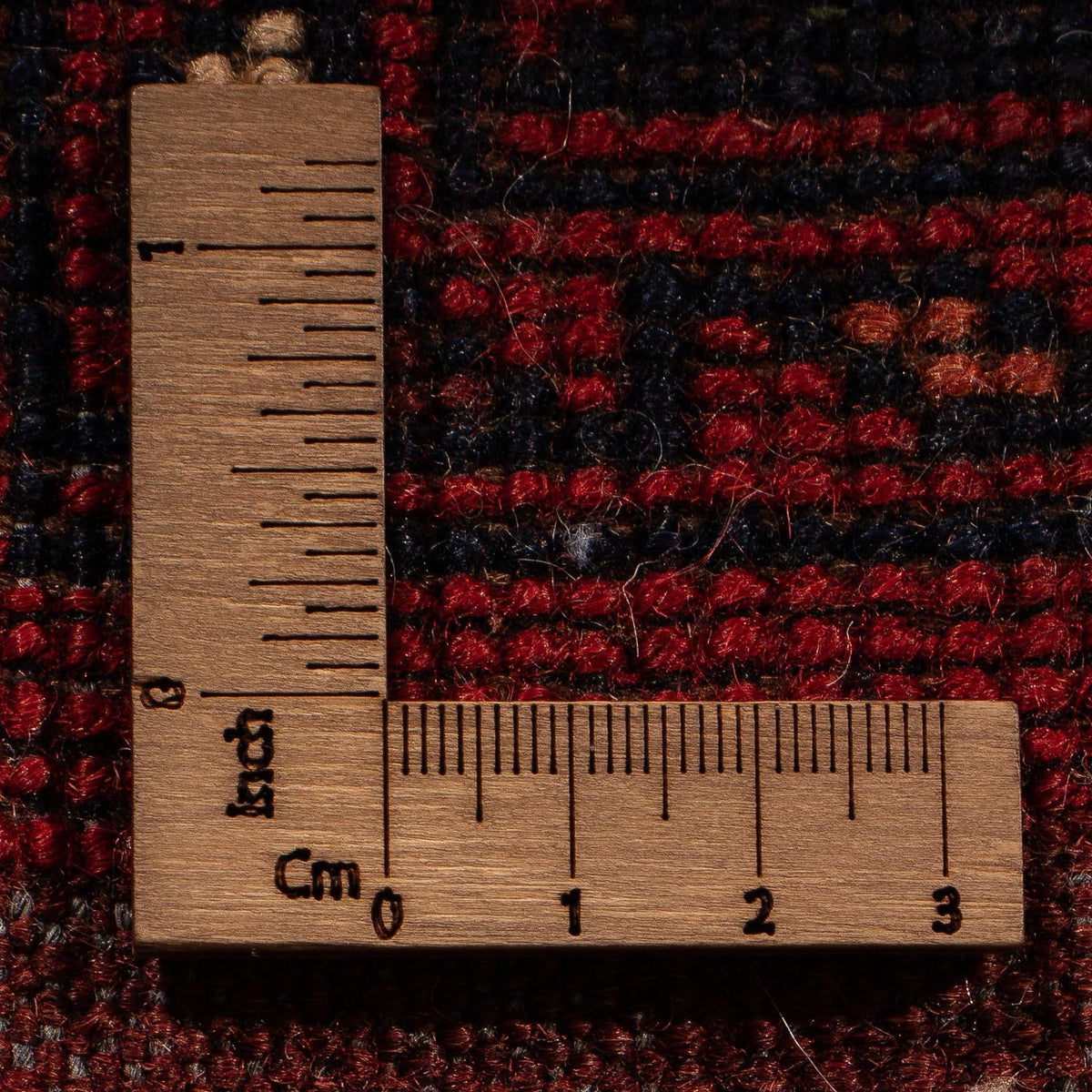 Runner Afghan Rug - 356 x 82 cm - dark red