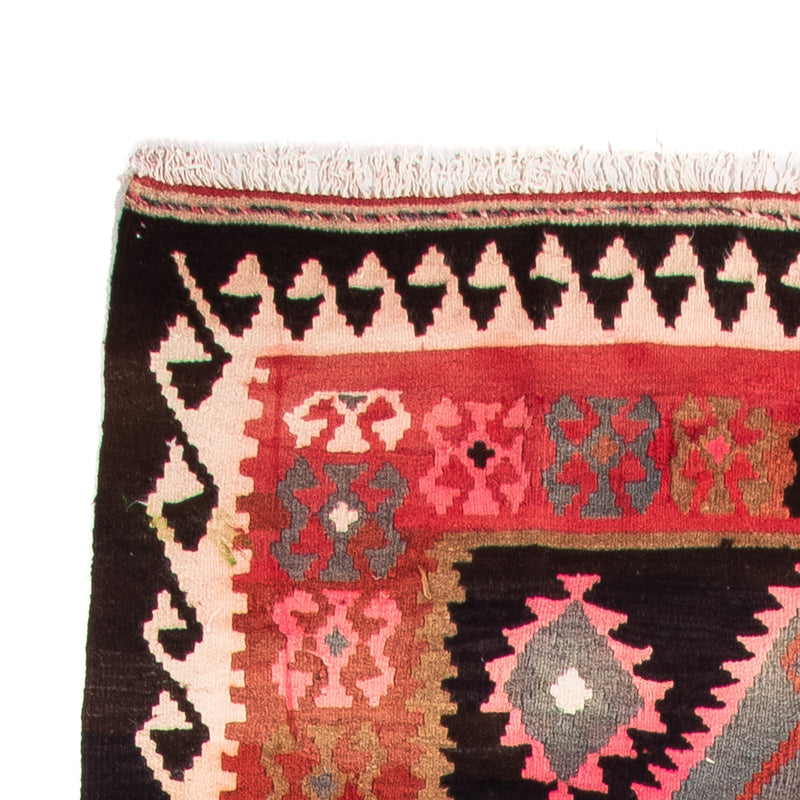 Runner Kelim Rug - Old - 360 x 145 cm - multicolored