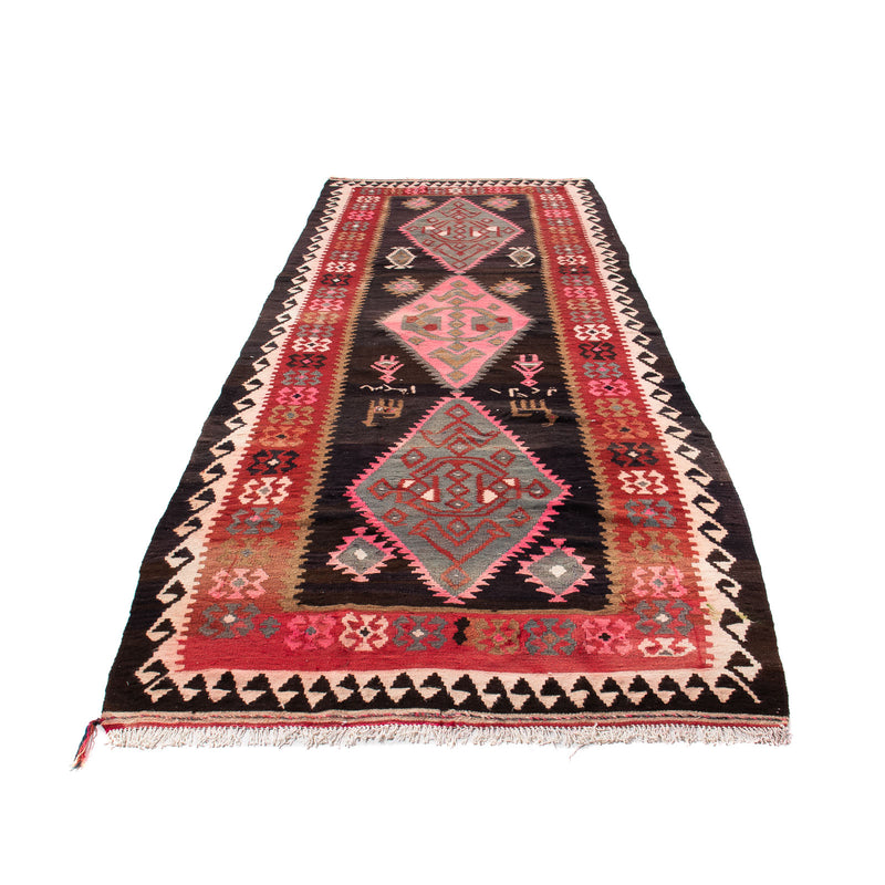 Runner Kelim Rug - Old - 360 x 145 cm - multicolored