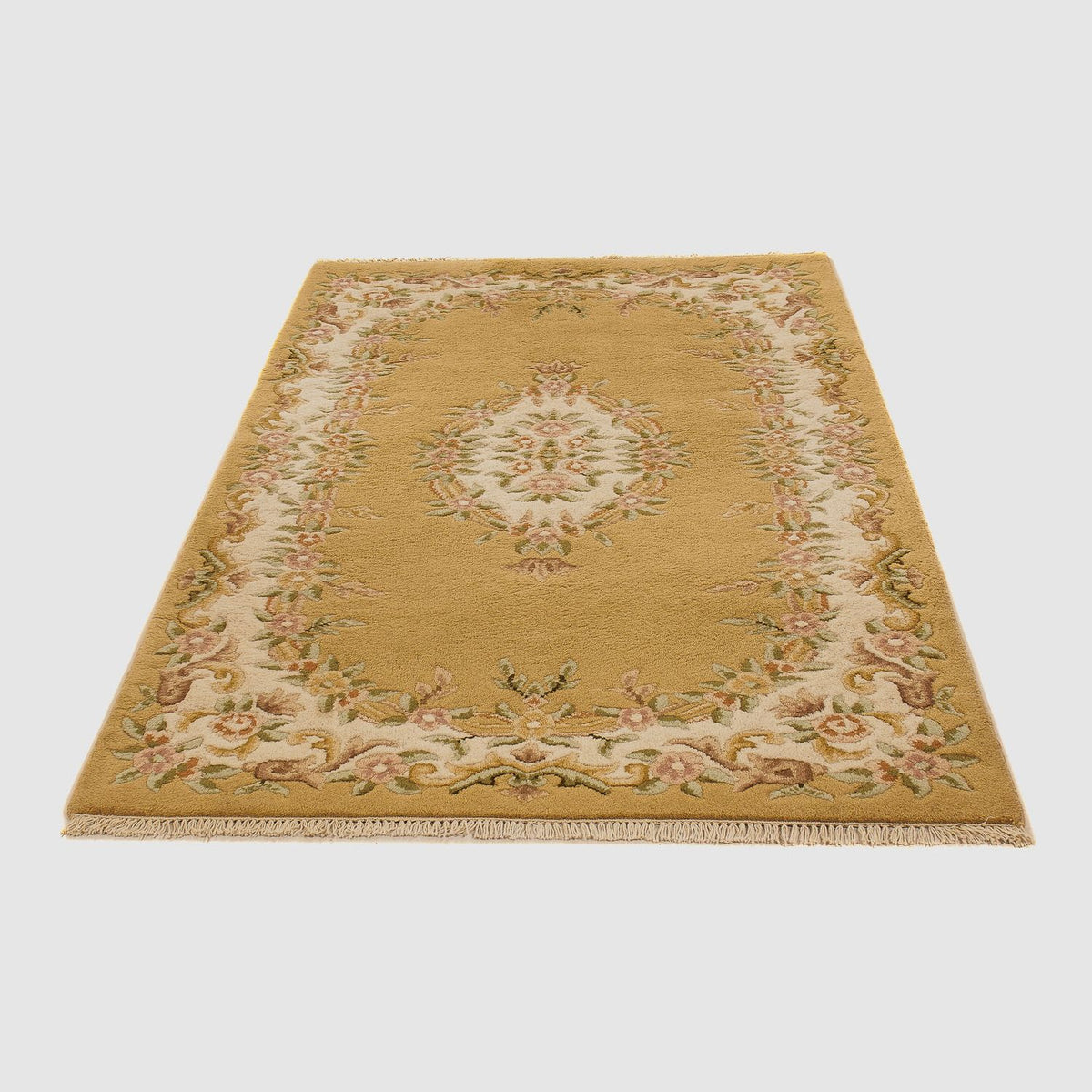Runner Chinese Rug - 223 x 125 cm - gold