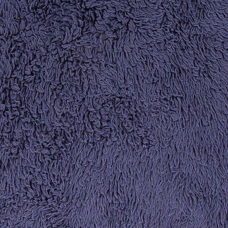 High-Pile Rug round  - 261 x 261 cm - dark blue