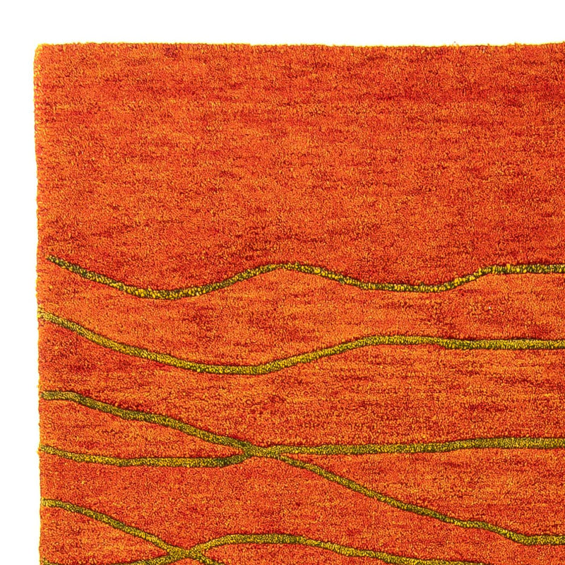 Wool Rug - 192 x 136 cm - rust