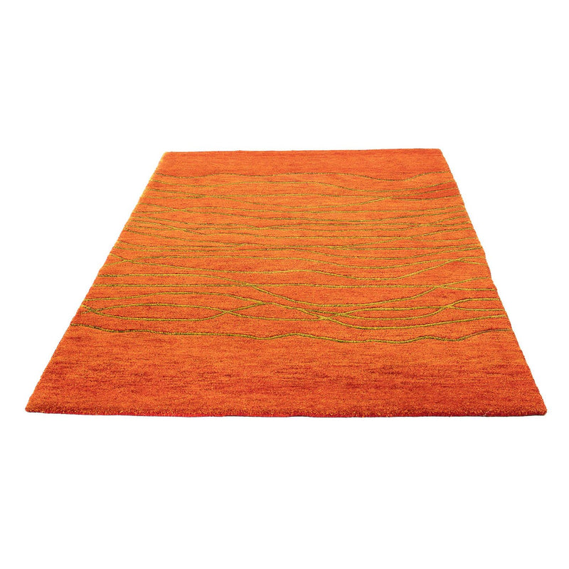 Wool Rug - 192 x 136 cm - rust