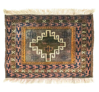 Afghan Rug - 64 x 47 cm - multicolored