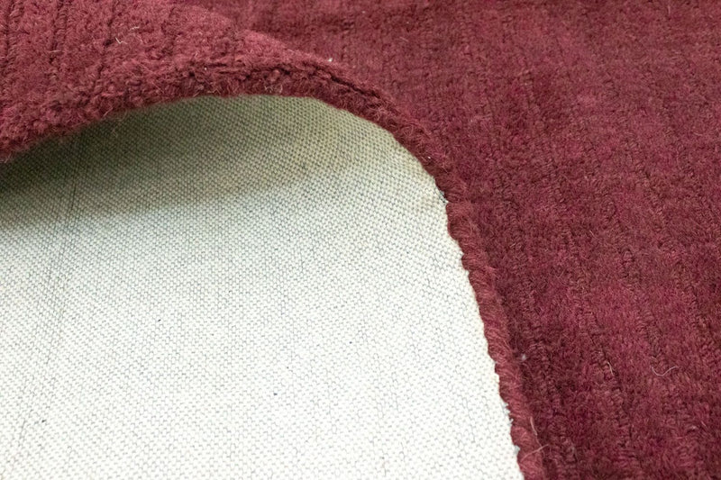 Wool Rug - 296 x 239 cm - bordeaux red