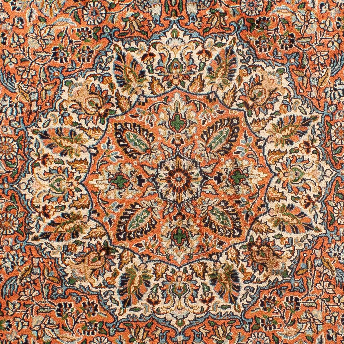 Silk Rug - Kashmir Silk - 182 x 121 cm - light brown