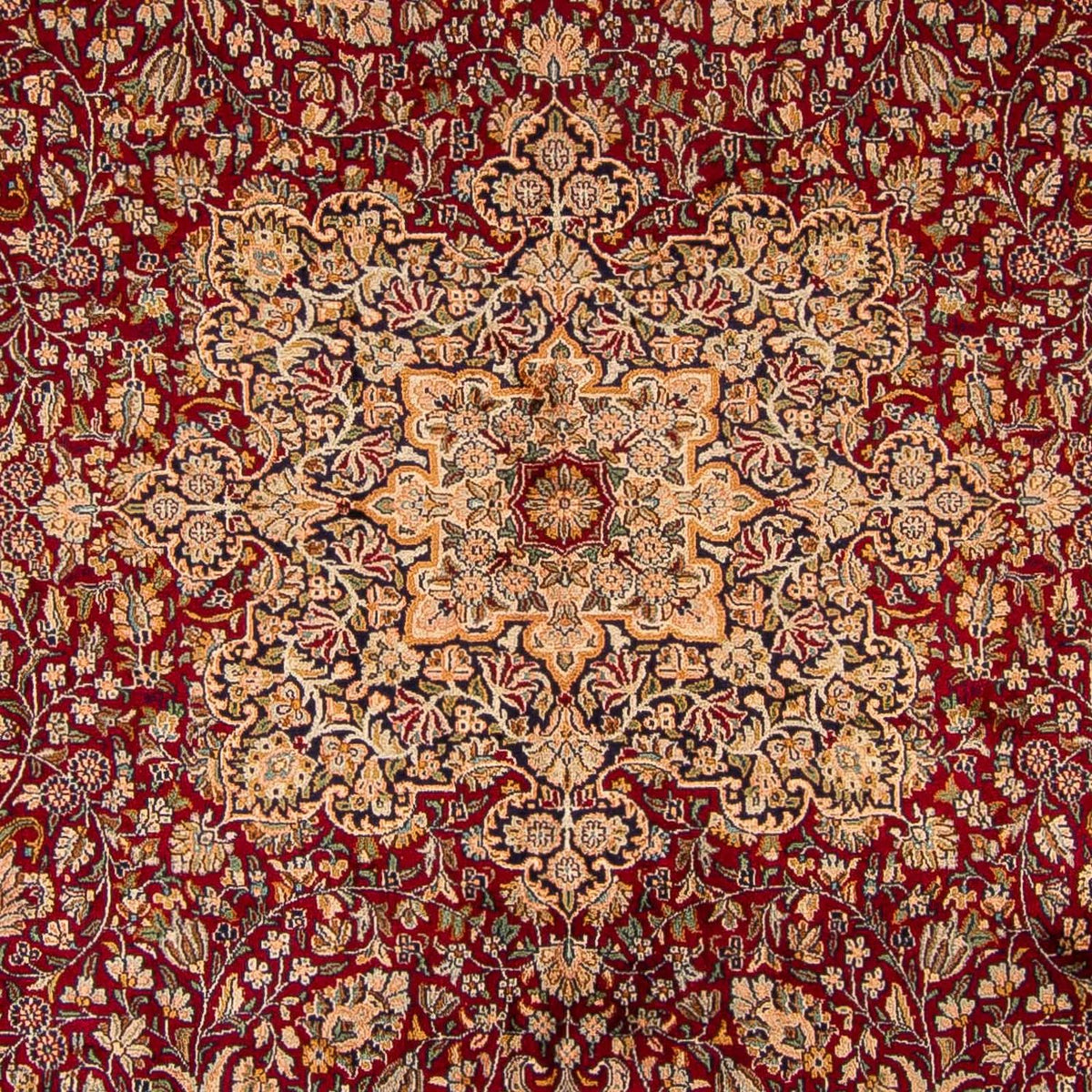 Silk Rug - Kashmir Silk - 306 x 208 cm - dark red
