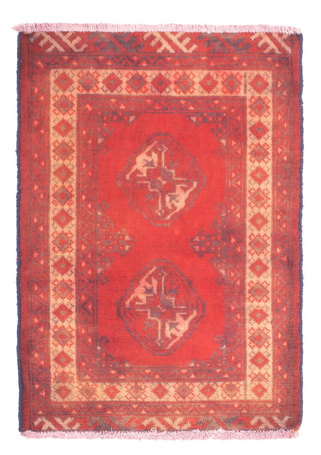 Turkaman Rug - 85 x 67 cm - red