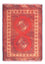 Turkaman Rug - 85 x 67 cm - red