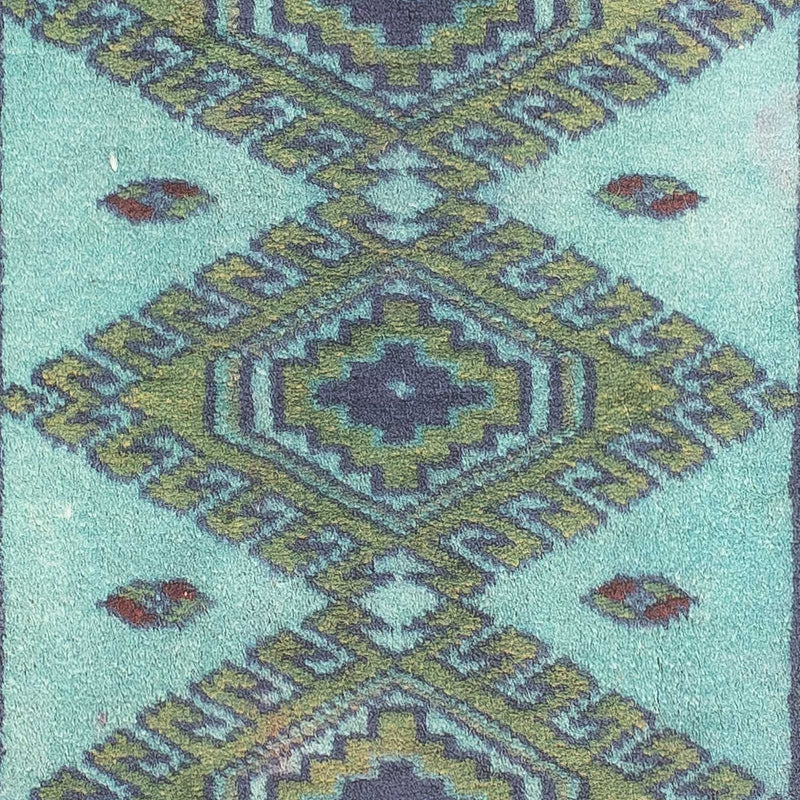 Pakistani Rug - 92 x 64 cm - light blue