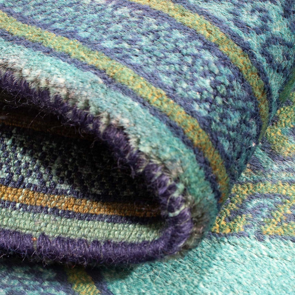 Pakistani Rug - 92 x 64 cm - light blue